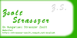 zsolt strasszer business card